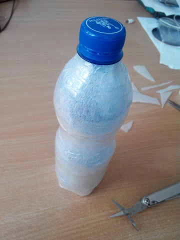 Готовая бутылка - термос из подручных материалов